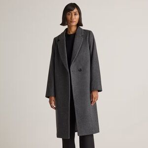 Quince Italian Wool Classic Single-Breasted Coat